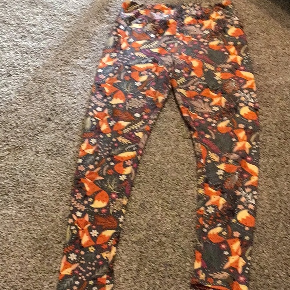 Lularoe leggings, fox pattern, one size - Picture 1 of 5
